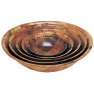 Round Wood Salad Bowl
