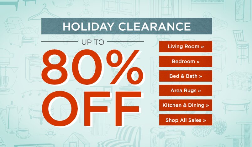 Up to 80% off Holiday Clearance Sale at Wayfair