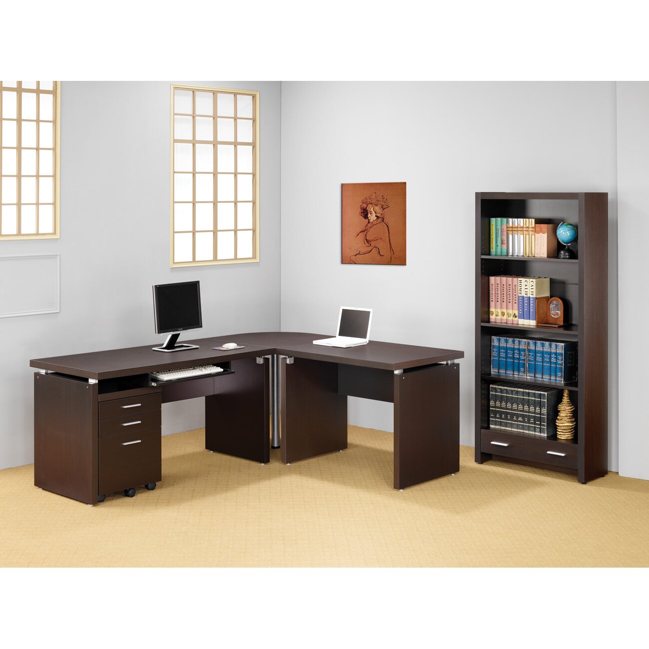 L shaped office desk Fujairah