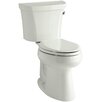 Floor mounted rear outlet toilet