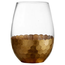 Daphne Gold 20 Oz. Stemless Wine Glass