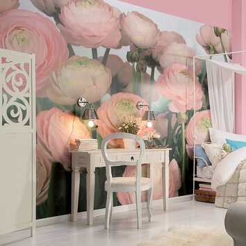 Brewster Home Fashions Komar Gentle Rose Wall Mural