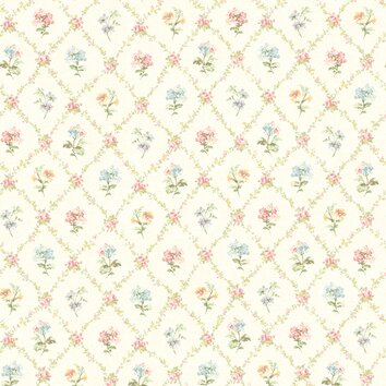 Springtime Cottage Mini 33 x 20.5 Floral and Botanical 3D Embossed