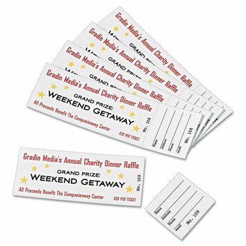 Tickets with Tear Away Stub (200 Pack)