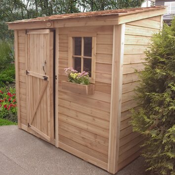 SpaceSaver 9 Ft. W x 5 Ft. D Wood Lean-To Shed | Wayfair