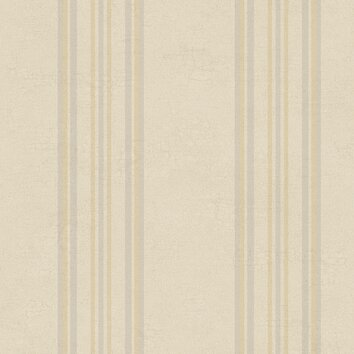 Fresco Ediston 33 x 20.5 Stripes Distressed Wallpaper