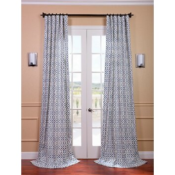 Half Price Drapes Nairobi Printed Cotton Rod Pocket Single Curtain