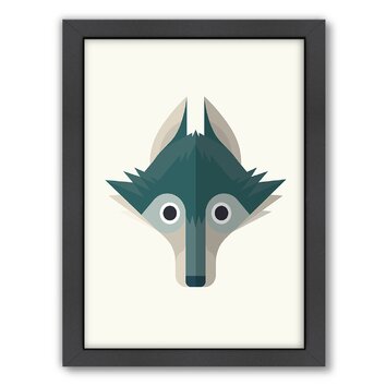 Americanflat Wolf Art Framed Graphic Art