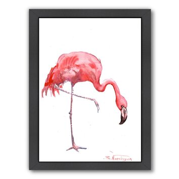 Flamingo Framed Painting Print