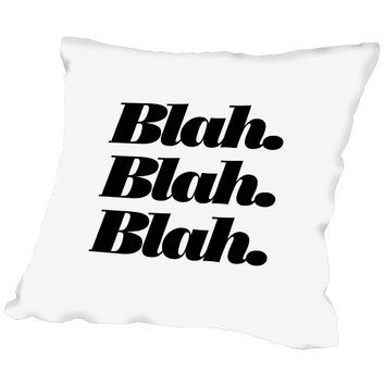 Americanflat Blah. Blah. Blah. Throw Pillow