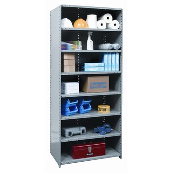 Hi Tech Heavy Duty Closed Type 87 H 7 Shelf Shelving Unit Starter