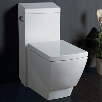 EAGO 1.28 GPF Elongated Toilet 1 Piece