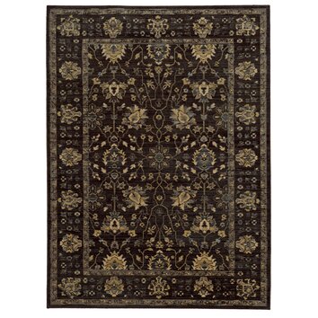 Tommy Bahama Vintage Charcoal / Blue Oriental Rug