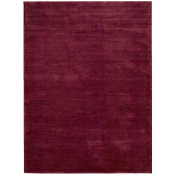 Lunar Luminescent Rib Garnet Area Rug