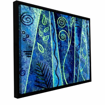 Abstract 417 by Herb Dickinson Framed Painting Print on Wrapped