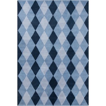 Cinzia Blue Geometric Area Rug