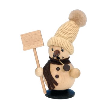 Snowman with Snow Shovel Incense Burner