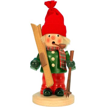 Boy Skier Incense Burner