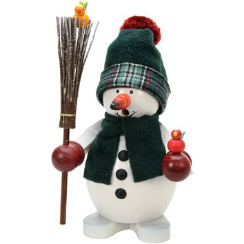 Christian Ulbricht Snowman with Birds Incense Burner