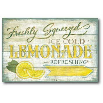 Farmhouse Canvas Lemonade Sign Gallery Wrapped Canvas