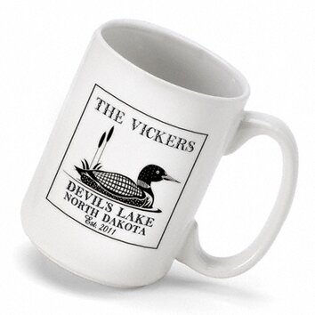 Personalized Gift Cabin Series Loon Coffee Mug