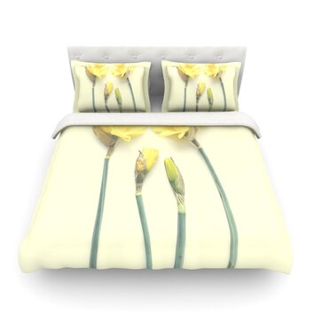 Springtime Yellow by Debbra Obertanec Light Duvet Cover