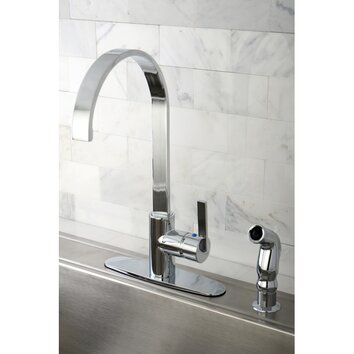 Kingston Brass Continental Gourmetier Single Handle Kitchen Faucet