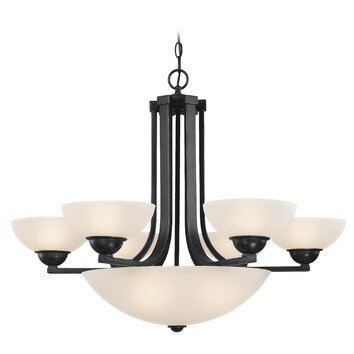 Fireside 6 Light Bowl Chandelier