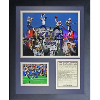 2014 Patriots Champs Framed Memorabilia