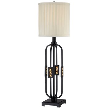 Topaz 32 H Table Lamp with Drum Shade