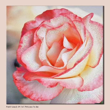 Graham & Brown Pink Petal Rose with Glitter Photographic Print on