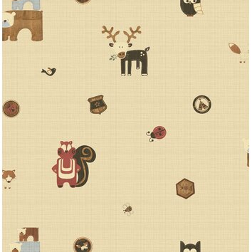 Forager Woodland Critters 33 x 20 Wildlife Wallpaper