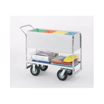 Long Solid File Cart with Tires