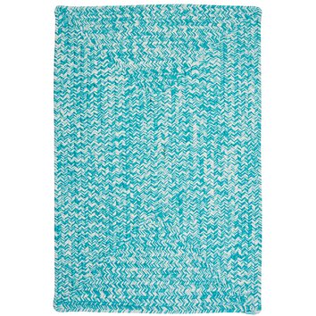 Turquoise indoor outdoor rug