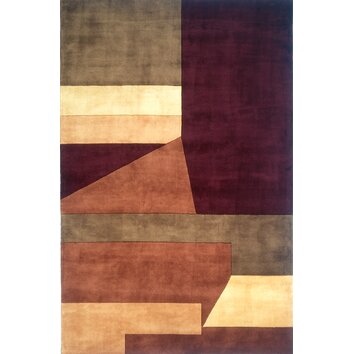 New Wave IV Wine Area Rug