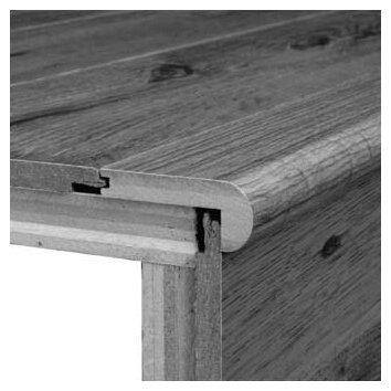 Bruce Flooring 0.38 x 2.75 x 78 Red Oak Stair Nose in Gunstock