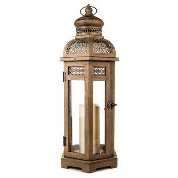 TheAmazingFlamelessCandle Wood Flameless Candle Lantern