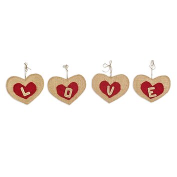 Piece Love Heart Banner Letter Set