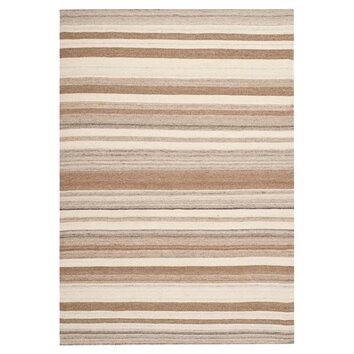 Dhurries Natural/Camel Area Rug