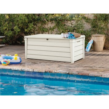 Keter Brightwood 120 Gallon Plastic Deck Box