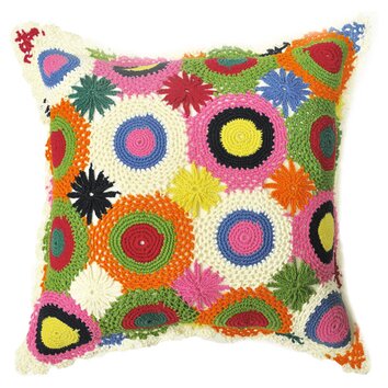 Amity Home Crochet Cotton Throw Pillow