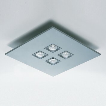 Polifemo Four Light Square Flush Ceiling Mount