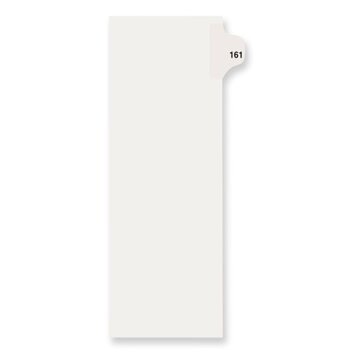 Dividers, 161, Side Tab, 25/PK, White