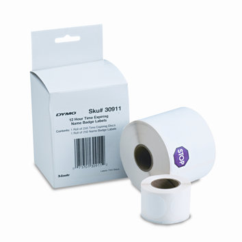 Visitor Management Time-Expiring Name Badges, Adhesive, 250/Box | Wayfair