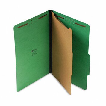 Pressboard Folder, Legal, Four Section, 10/Box