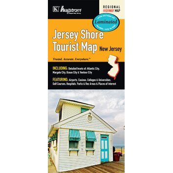 Jersey Shore Tourist Laminated Map