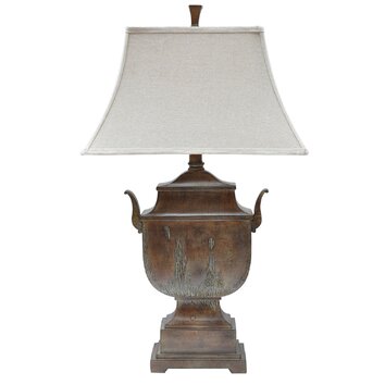 Seville Urn 34 H Table Lamp with Bell Shade