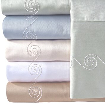 Supreme Sateen 300 Thread Count Swirl Pillowcase