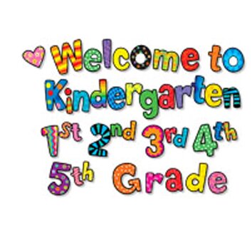 Welcome to Kindergarten 1st 2nd 3rd Bulletin Board Cut Out