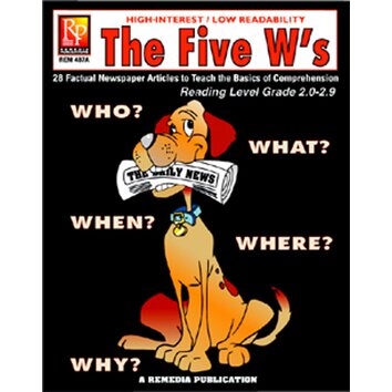 The 5 Ws 2nd Grade Reading Level Book